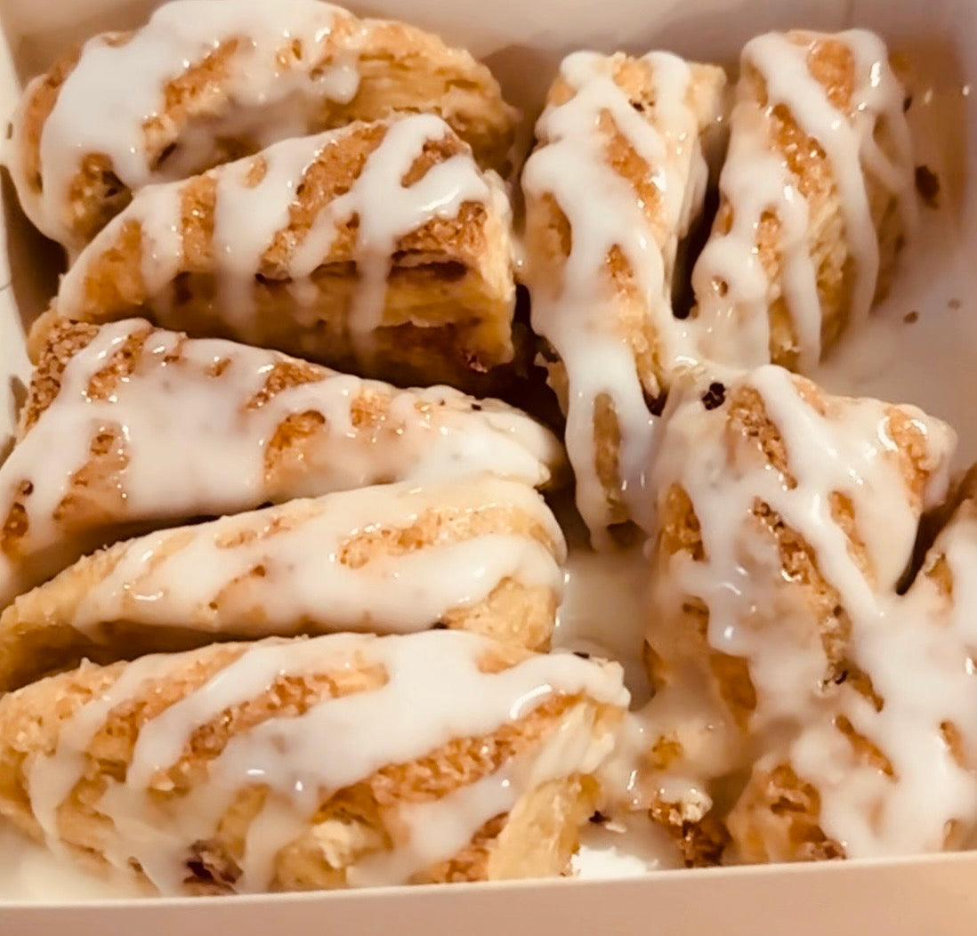 Strawberry Lemon Iced Scones ORGANIC (Minis)