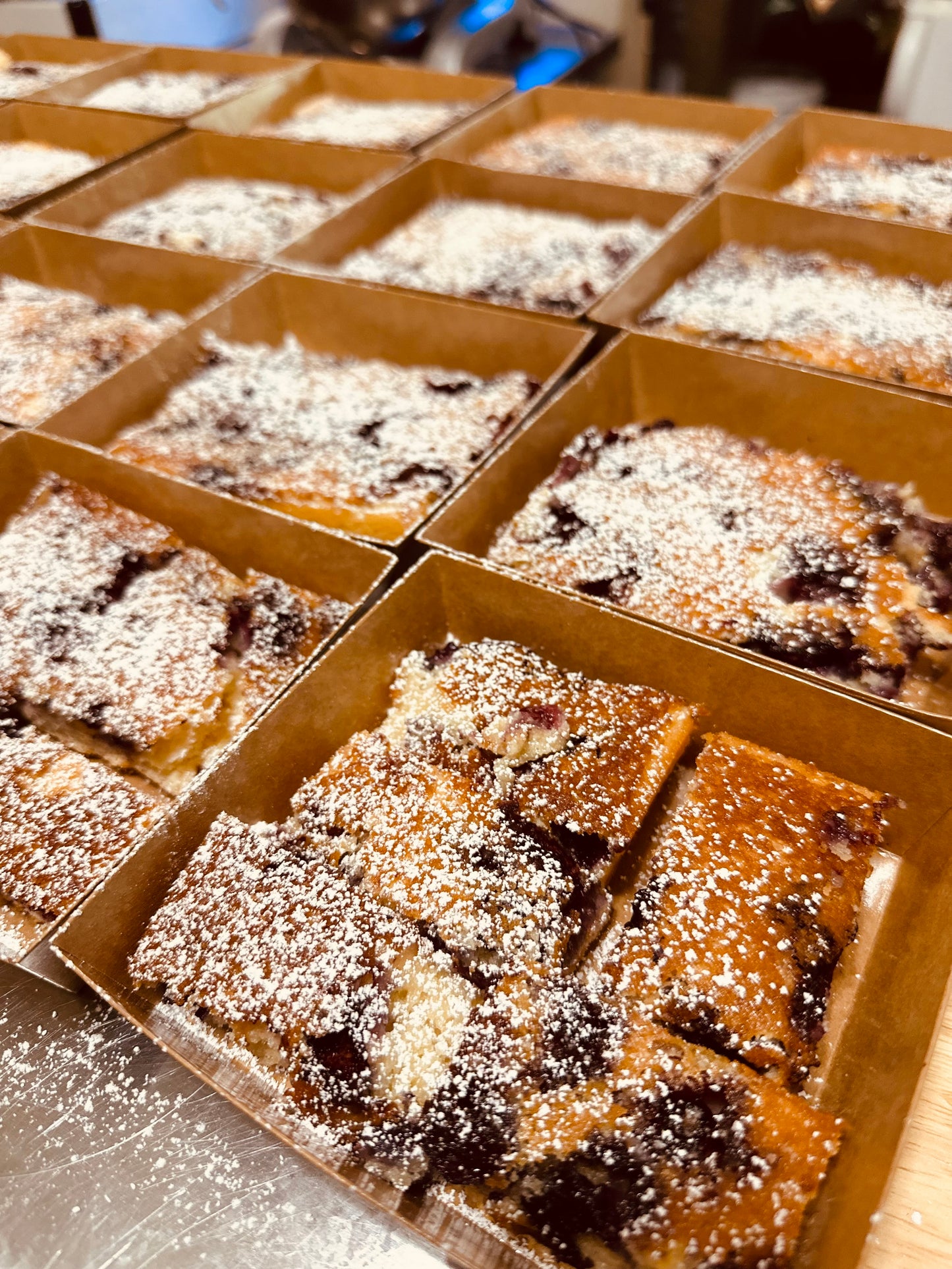 Sourdough Blueberry Cobbler Bars ORGANIC