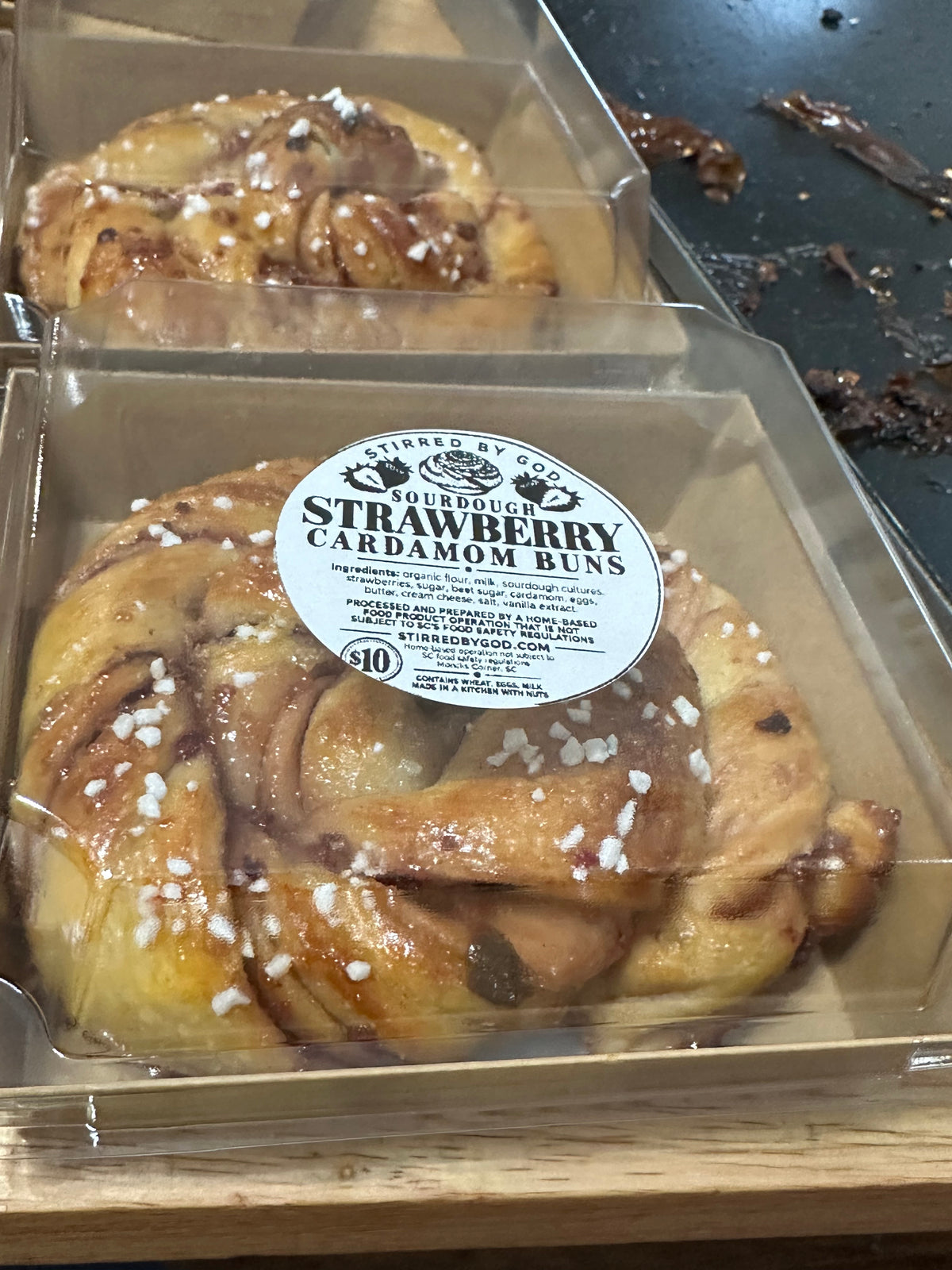 Strawberry Cardamom Buns