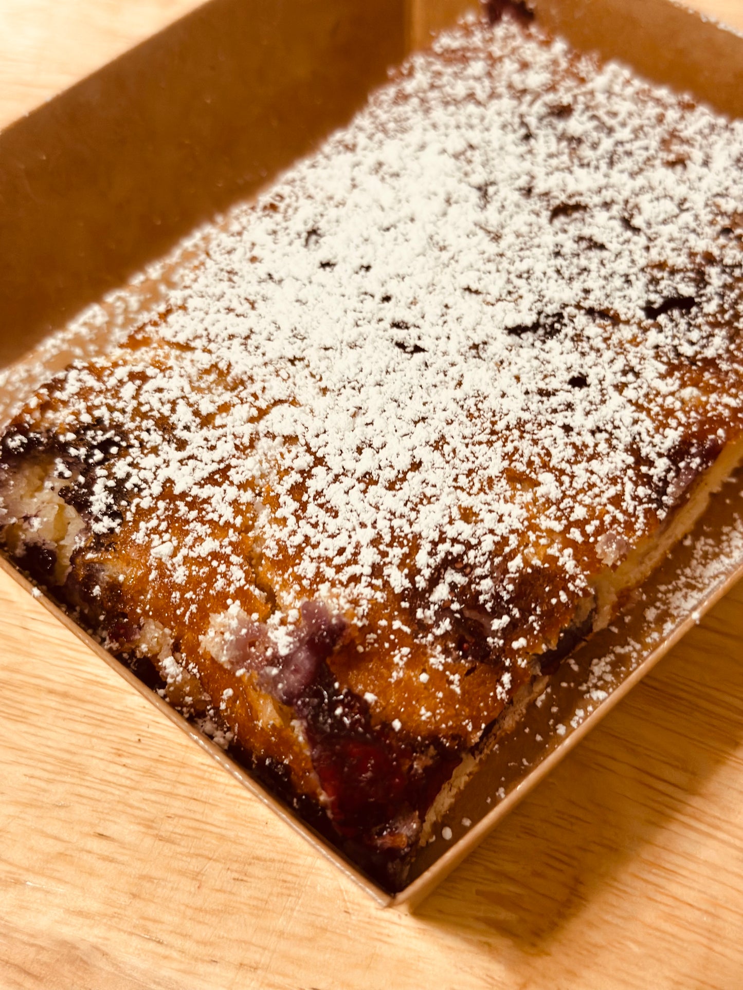 Sourdough Blueberry Cobbler Bars ORGANIC