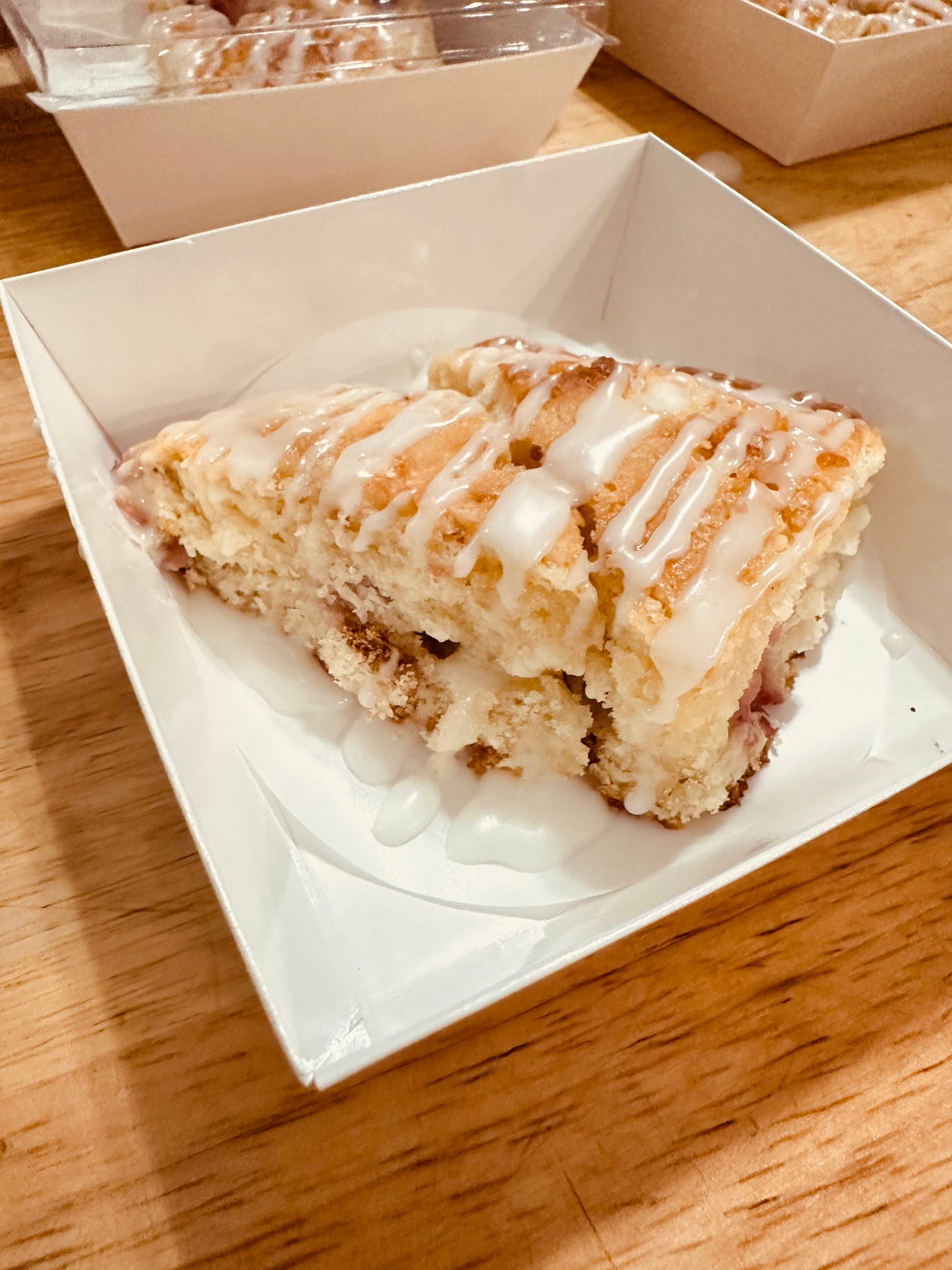Strawberry Lemon Iced Scones ORGANIC