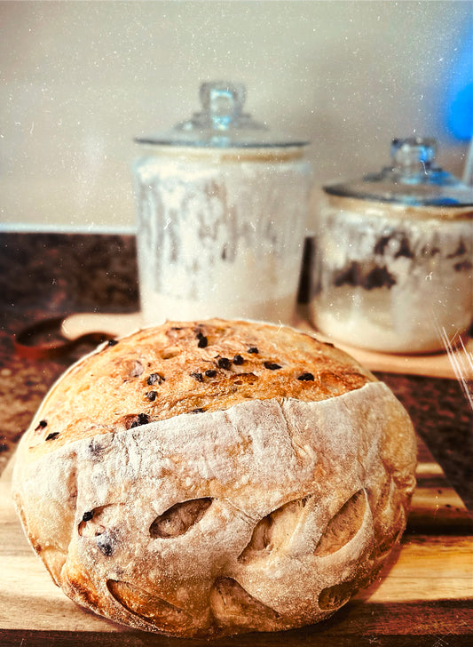 Blueberry Lemon Zest Sourdough Bread