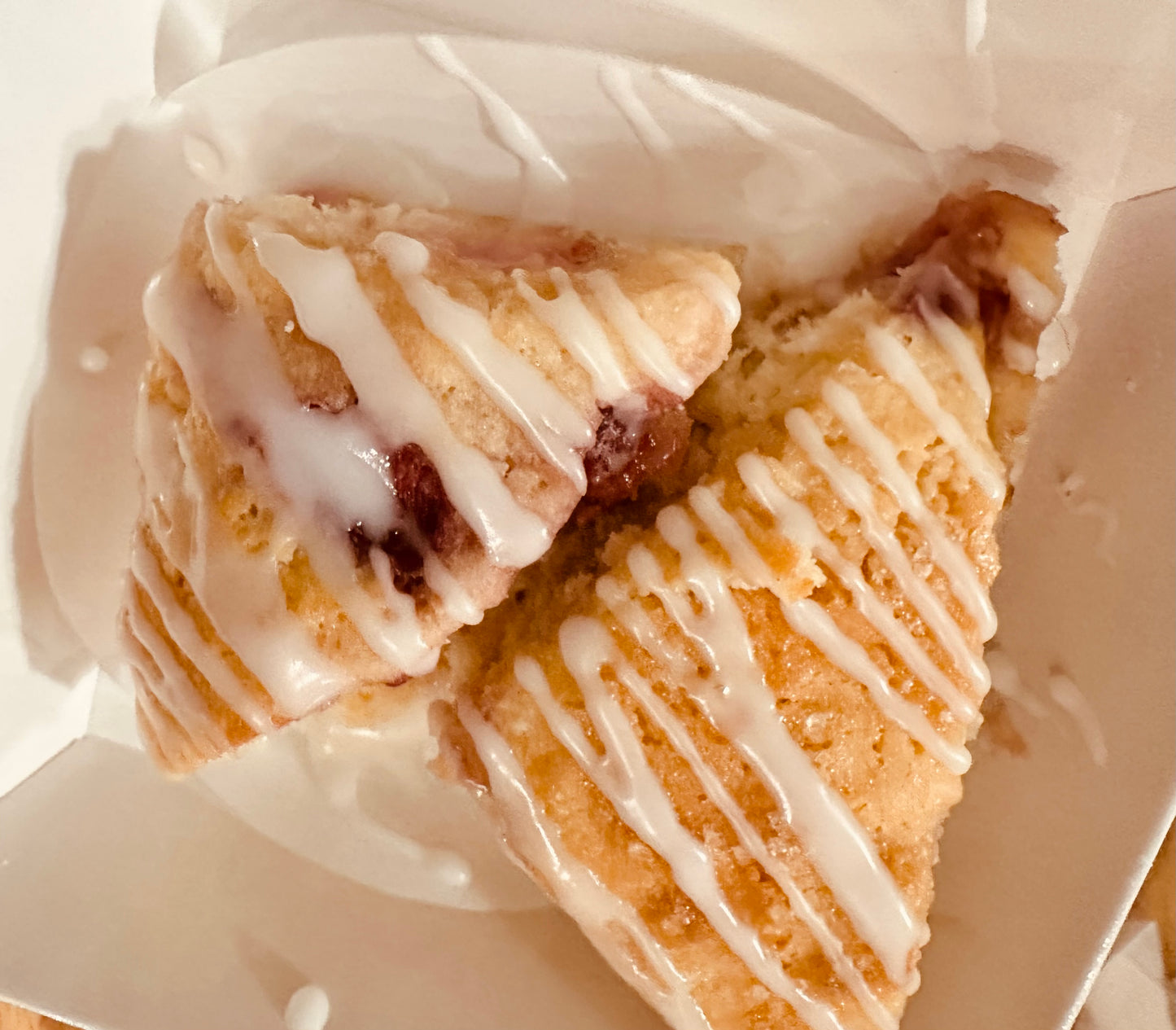 Strawberry Lemon Iced Scones ORGANIC