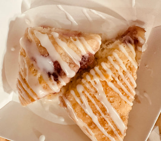Strawberry Lemon Iced Scones ORGANIC