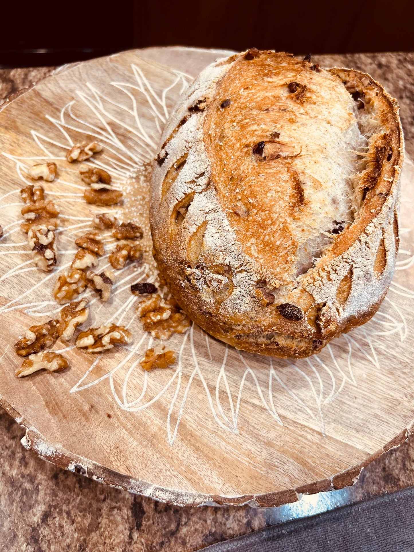 Cranberry Walnut Artisan Sourdough Bread