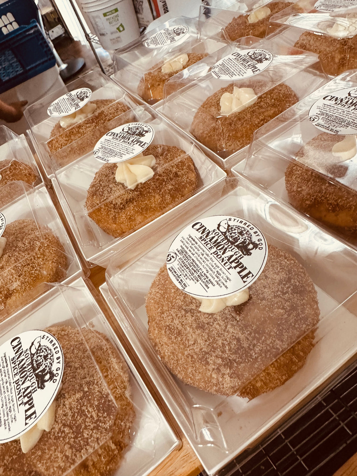 Jumbo Sourdough Apple Spice Cake Donut ORGANIC