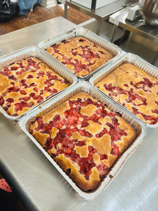 Sourdough STRAWBERRY Cobbler Bars ORGANIC