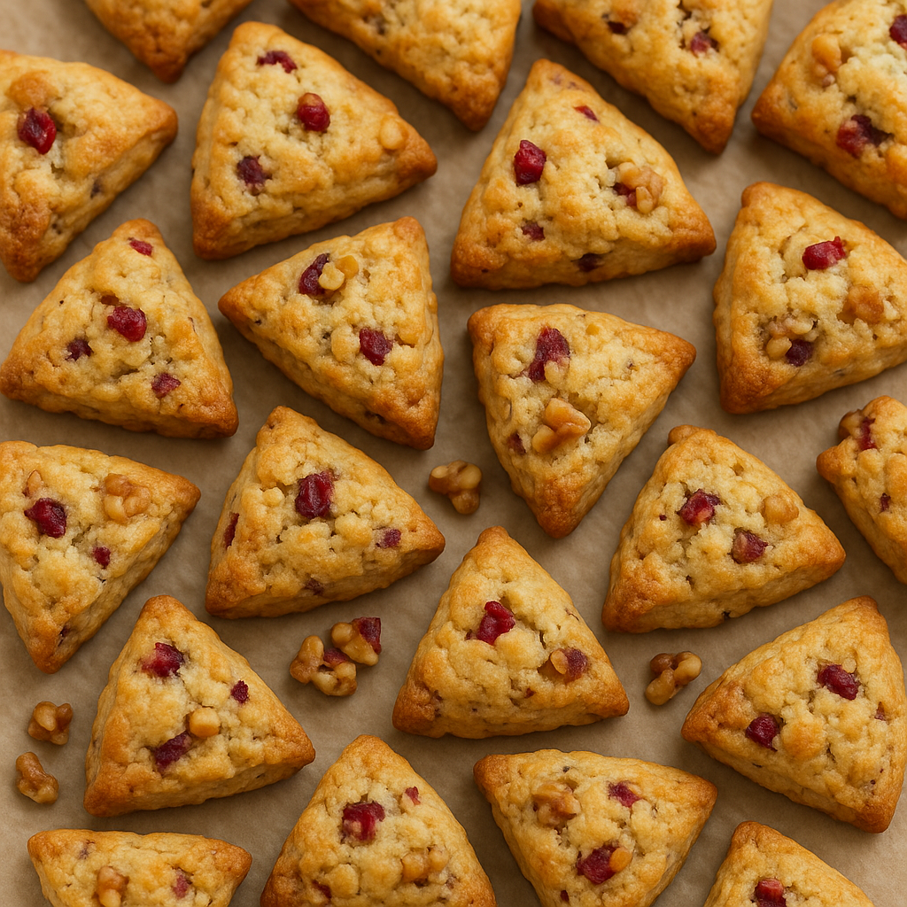 Cranberry Walnut Orange Scones ORGANIC (Minis)